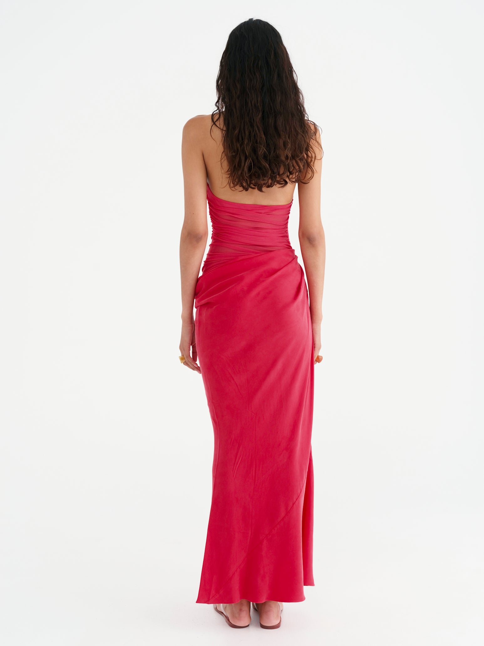 Benni Gina Halter Maxi Dress Watermelon