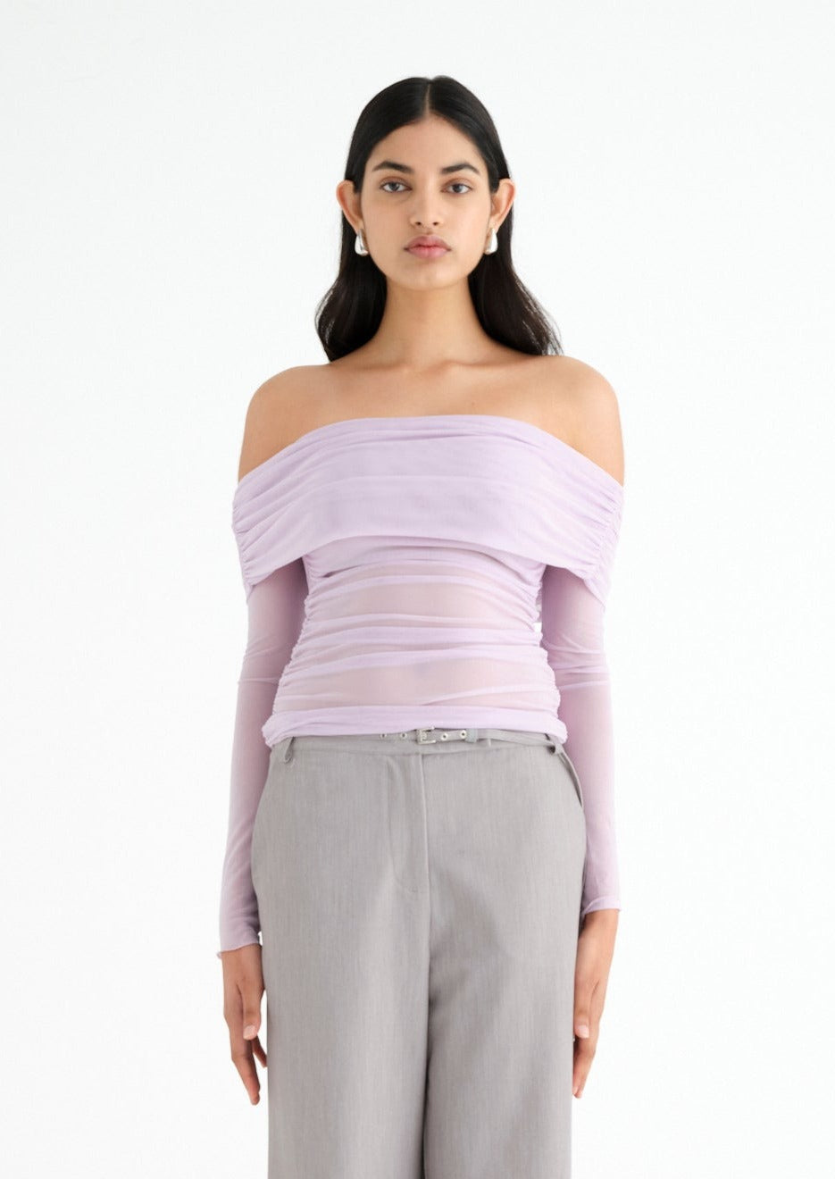 Benni Yasmin Off-Shoulder Maxi Dress - Pistachio main image 1