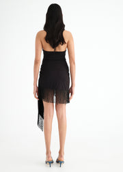 Carolina Fringe Halter Dress
