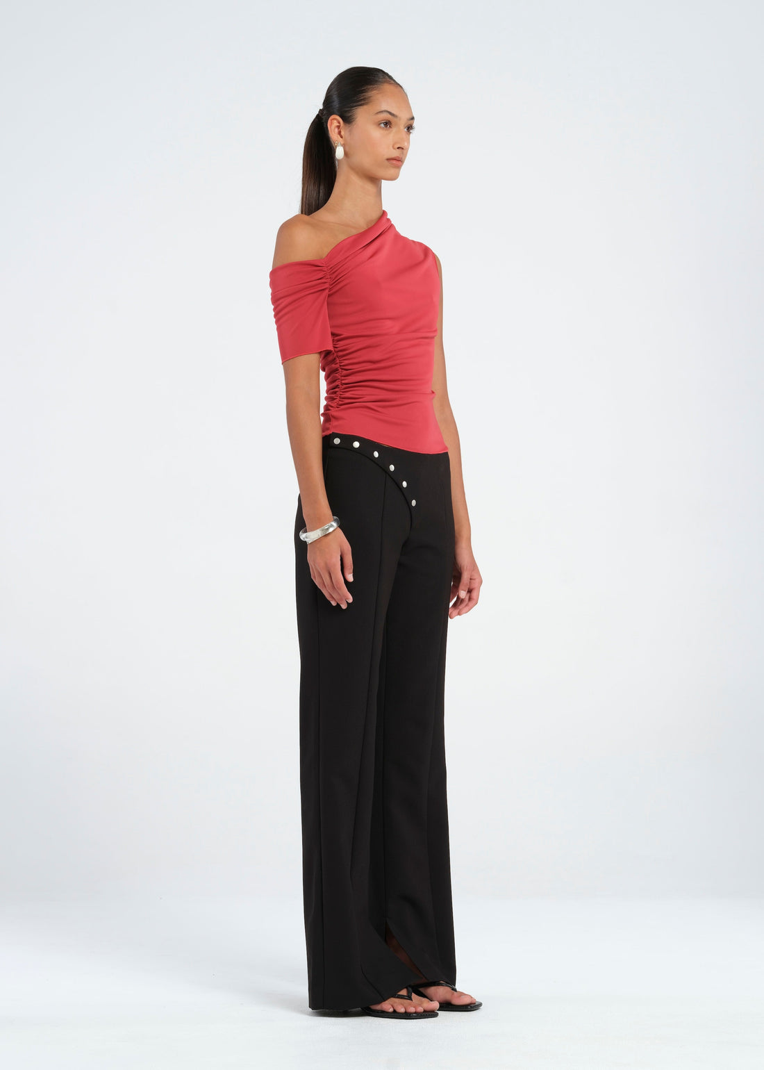 BENNI CLEO ONE SHOULDER MAXI DRESS SKY SIZE 8