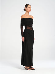 benni off shoulder dress Benni Yellow Off The Shoulder Maxi Dress Off Shoulder Maxi Dress Yellow Bec And Bridge Sol