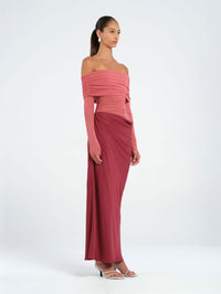 Yasmin Off-Shoulder Maxi Dress