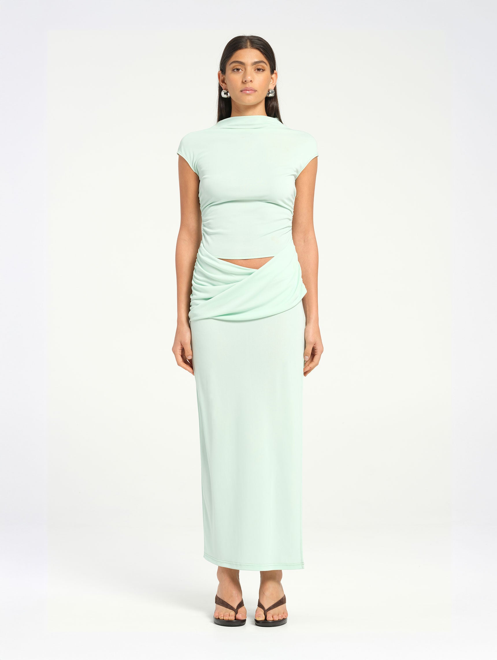 Benni Jade Maxi Dress in Scarlet Size 8