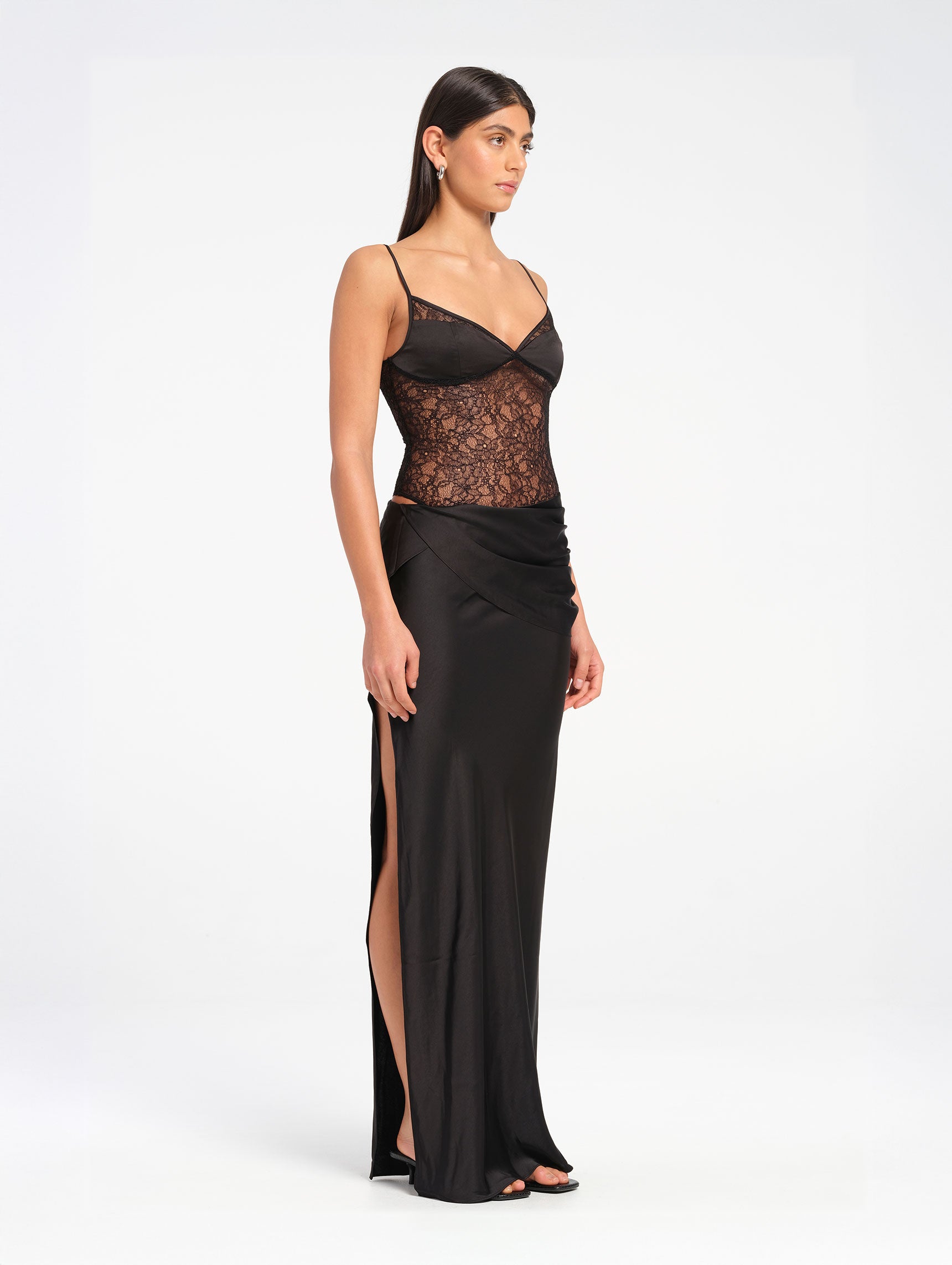 Benni - Jade Black Maxi Dress