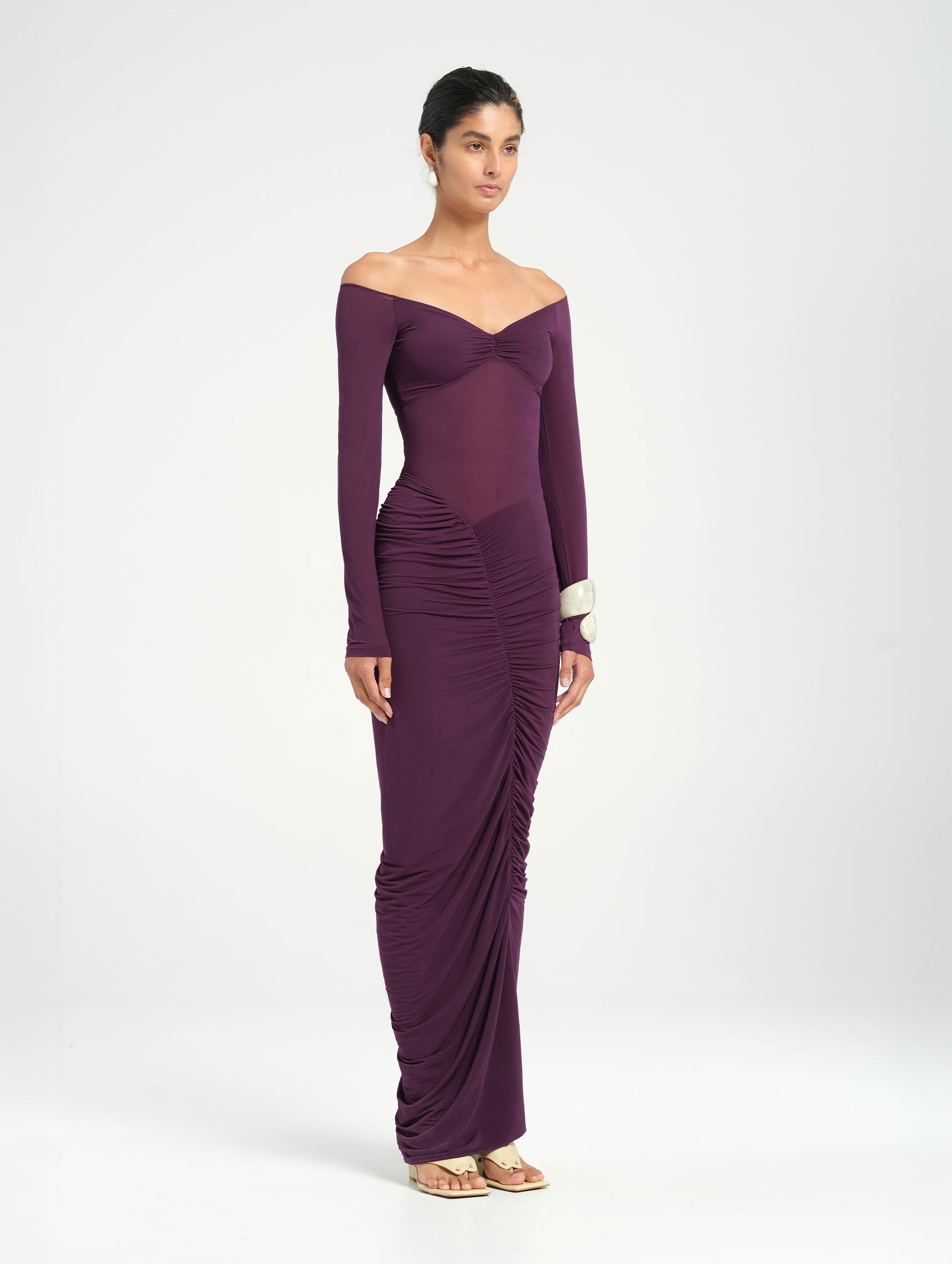 Benni Otto Maxi Dress Plum main image 1