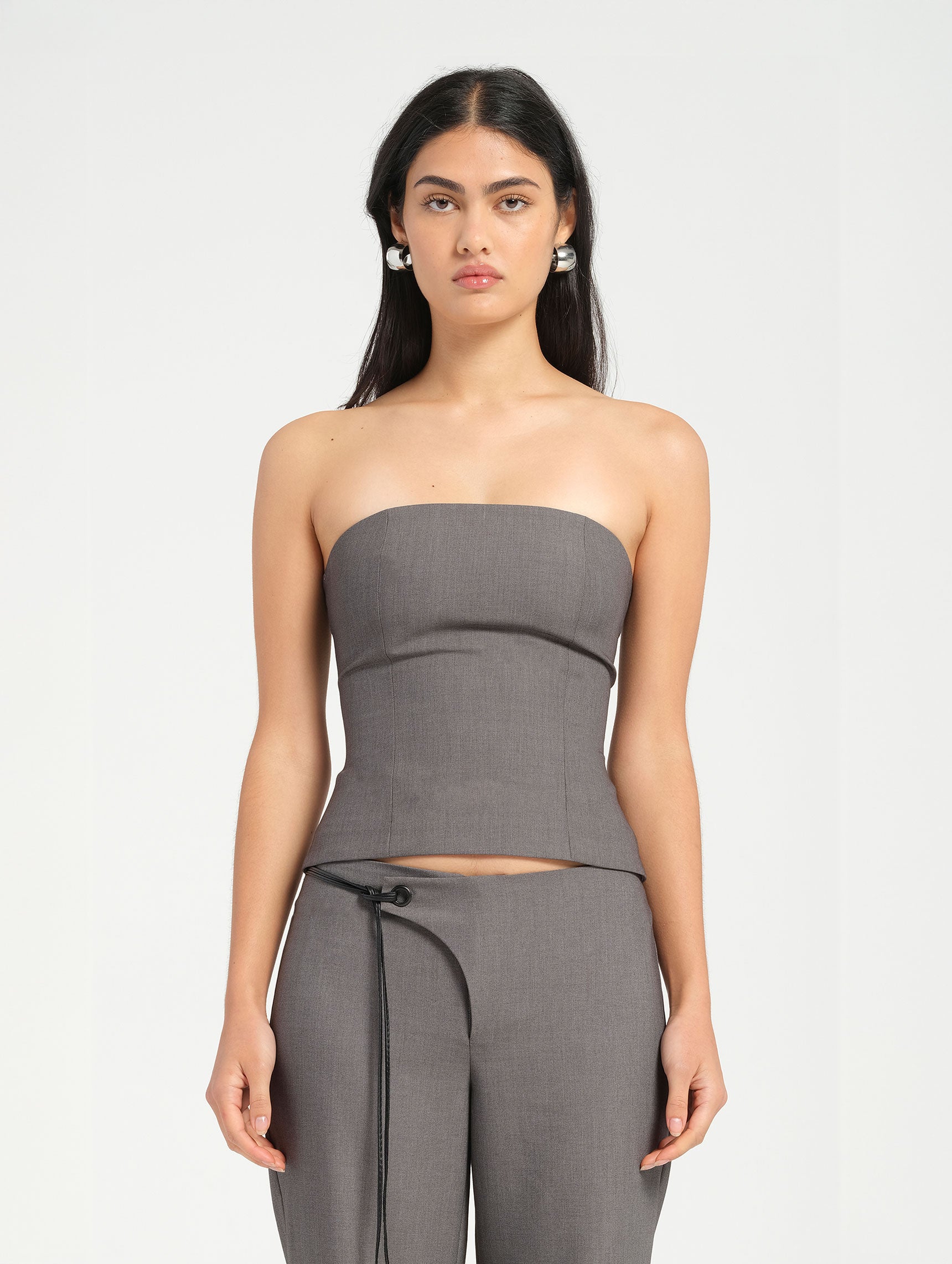 BENNI Knit Corsage Tank Top