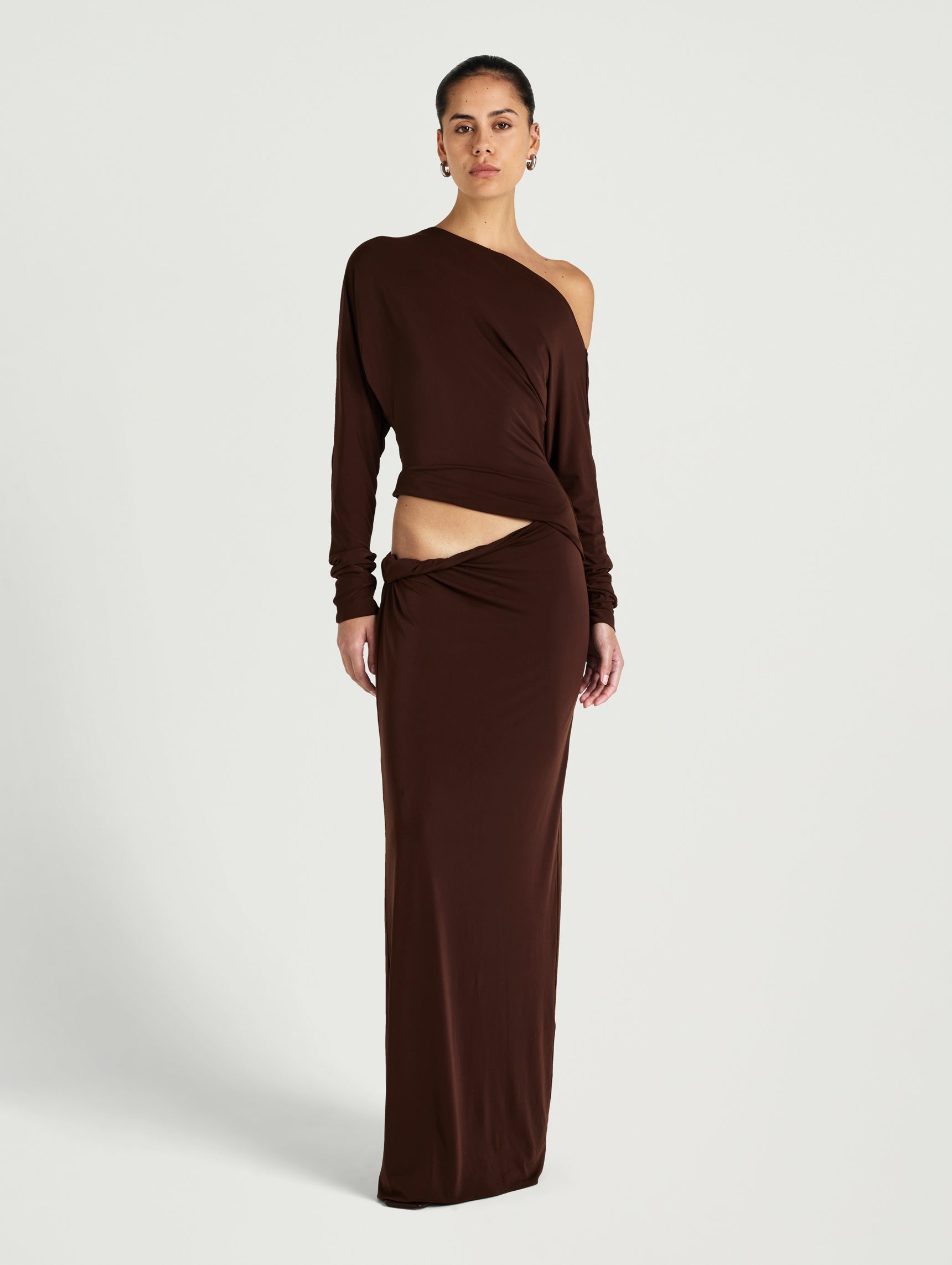 benni brown dress Benni - Dora Maxi Dress - Chocolate