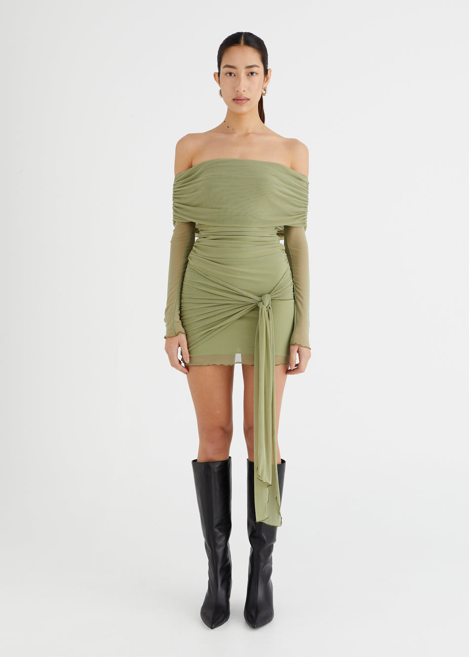 Benni Yasmin Off-Shoulder Maxi Dress Black