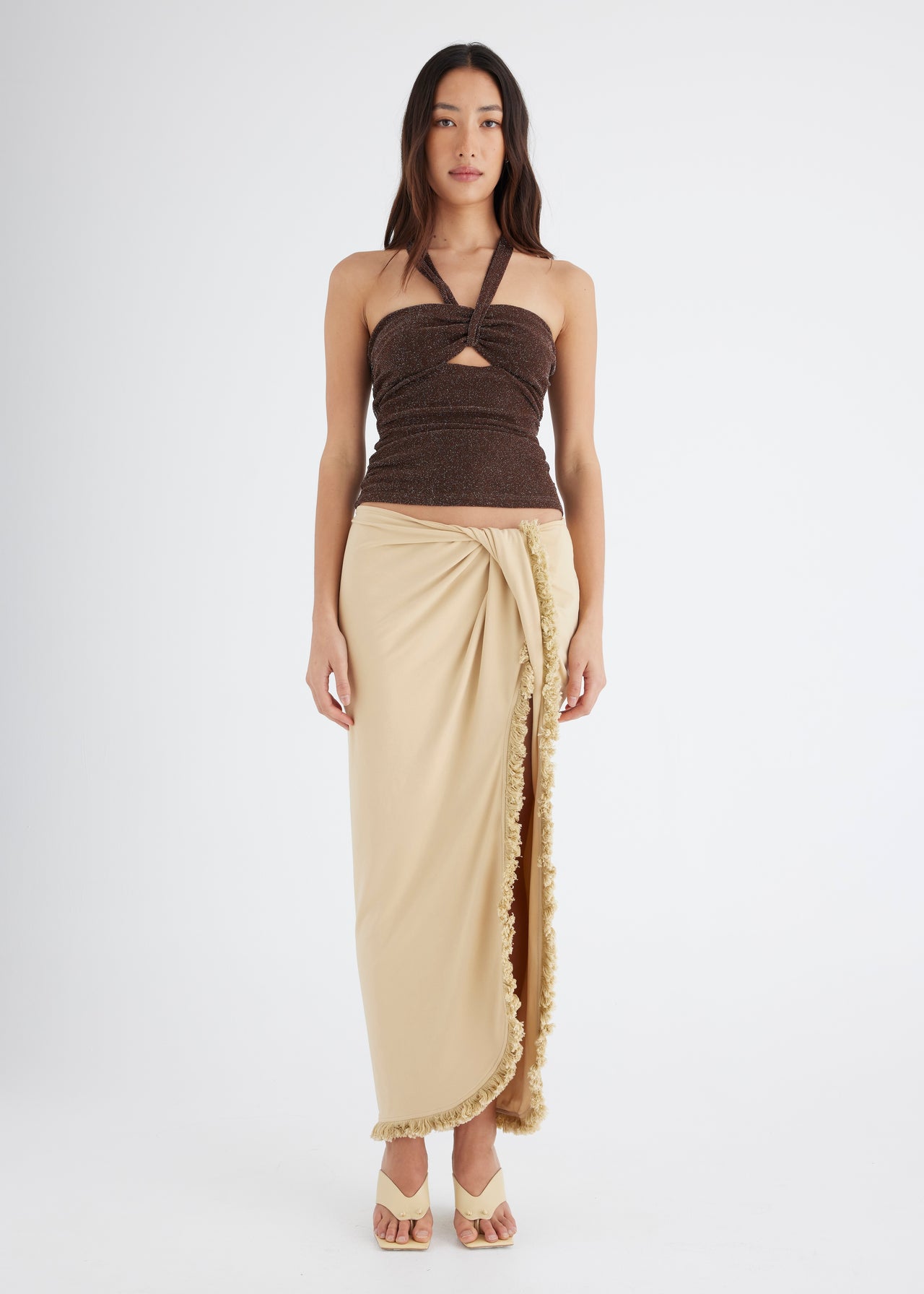 Bernie Fringe Maxi Skirt