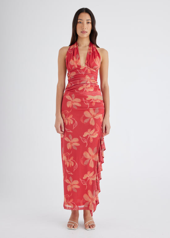 Benni - Penelope Maxi Dress in Hibiscus Floral